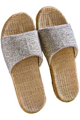 Room Indoor Linen Sandals for Suitable for Men and Women [L] Shoes, Slippers, Comfort,