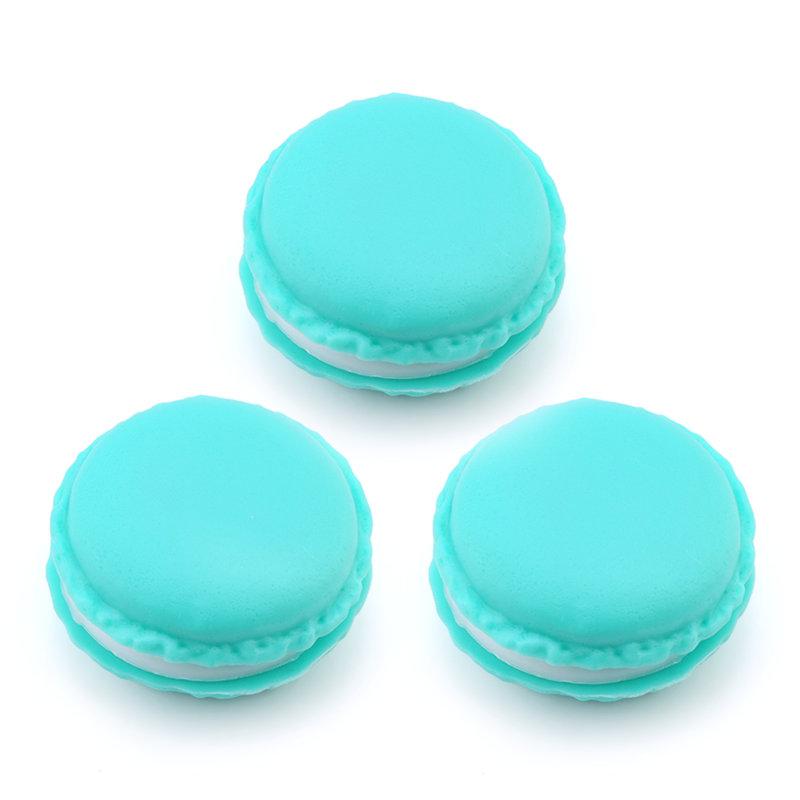 3 Stück/Los Süßigkeitenfarbe Macarons Aufbewahrungsbox tragbar Mini-Geschenkverpackungsbox schöne Schmuckverpackungsbox Hülle für Kleine Gegenstände