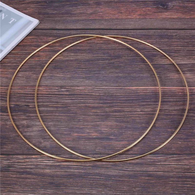 Feb.20 Packung 10 Zoll Metall Blumenkranz Goldene Ringe Für DIY Kränze, Traumfänger Und Wanddekorationen