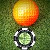 Golf Ball Marker with High Precision Portable Putting Green Reader Plastic Golf Marker Clip Professional Green Reading Training