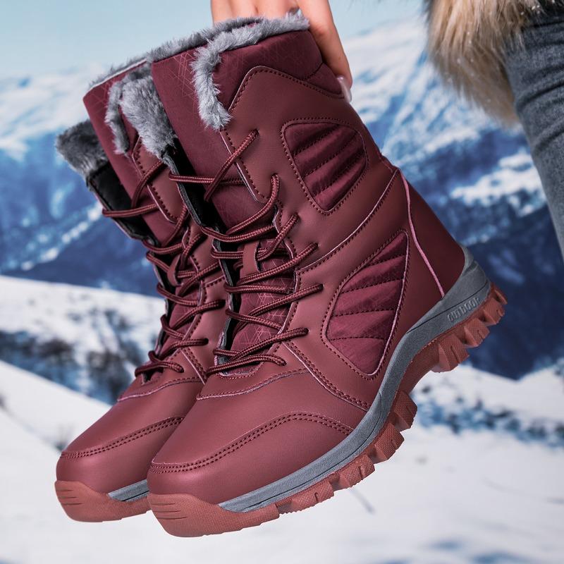 Women's/men's Winter Shoes Women's High Top Shoes Cotton Shoes Outdoor Shoes Snow Boots Large-sized Winter Boots