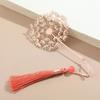 Leaf Hollow Tassel Book Markers Sunflower Pattern Chinese Style Bookmark  Reading Gift