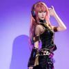 Cosplay completo di Vocaloid Megurine Luka Costume per Role Play di Cantante Virtuale per Donne