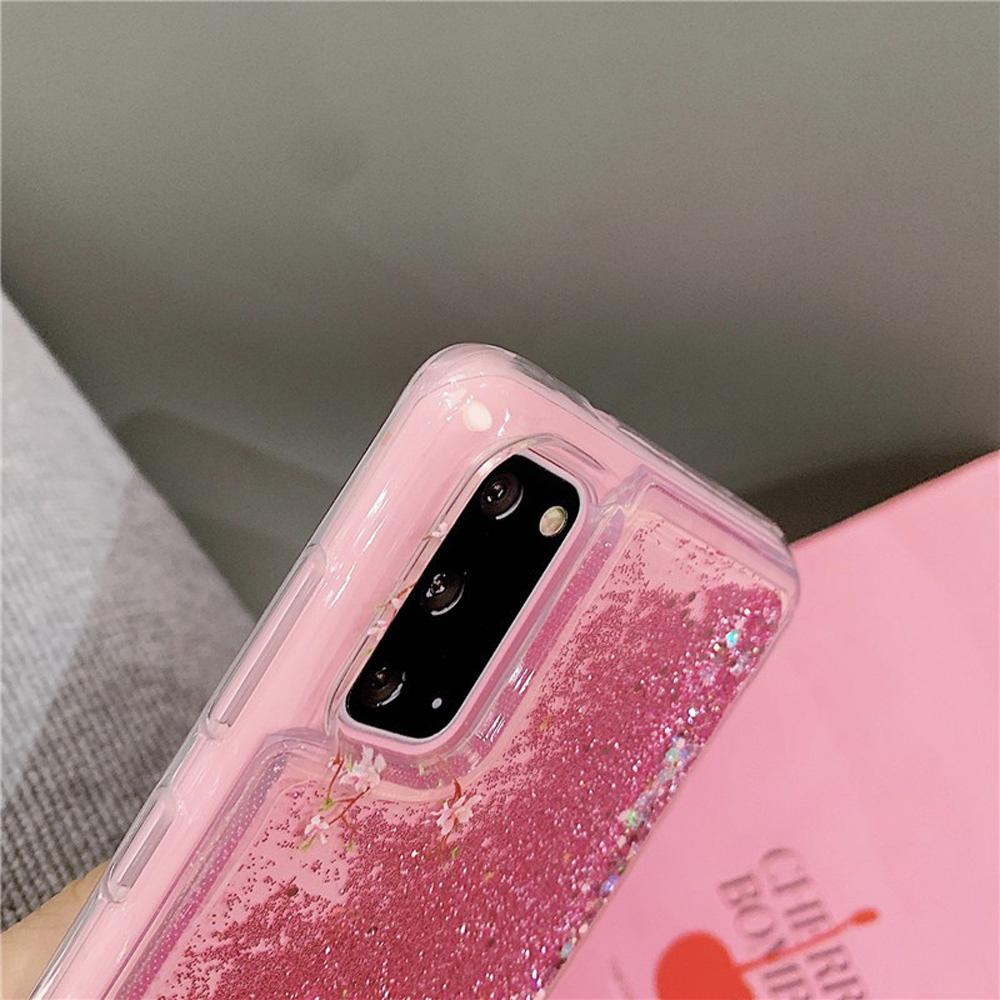 Dynamic Liquid Glitter Quicksand Phone Case For Samsung Galaxy S23 S22 S21 S20 S10 Ultra Plus Note 20 A32 Soft Silicone Cover