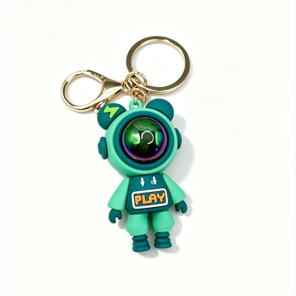 Creative Cartoon Lightning Astronaut Keychain & Backpack Pendant - Trendy Toy & Small Gift