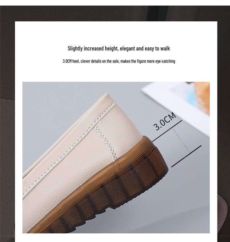 Plus Size Genuine Leather Women's Embroidered Loafers - Comfortable Casual Moccasins for Moms