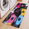Colorful Vinyl Record Runner Rug Retro Music Art Kitchen Mat Carpet for Living Room Bedroom Foot Pad Non-slip Bathroom Doormat