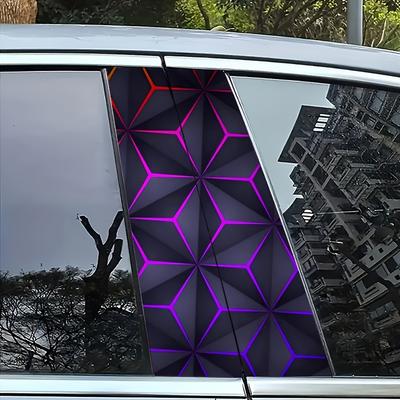 2Pcs Car Stickers B Pillar Center Column Covers DIY Scratch Resistant Decoration Sticker Waterproof