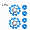 Sealed Bearing Bike Jockey Wheel Aluminum Zinc Zinc Alloy Bicycle Bearing for 2pcs Road Bike