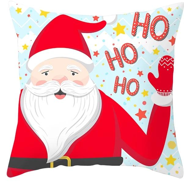 Santa Claus Socks, Elk Sheep, Christmas Tree Christmas, Christmas Decoration Pillow Sleeve Bedroom Sofa Restaurant Pillow Cover