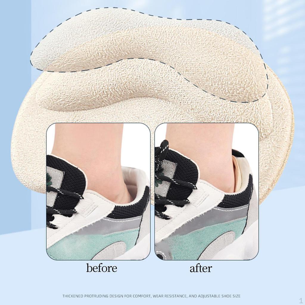 1 Pair Heel Cushion Pads Foot Protectors Non Slip Shoe Pad Stickers Women Men Blister