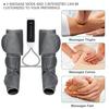 24W Electric Leg Air Compression Massager Heated for Foot & Calf Thigh Blood Circulation with Handheld Controller 360 Wrap Massager Boots