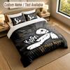 Bettwäsche-Set 1 Bettbezug 2 Kissenbezüge Korn-Print Weiche Bettwäsche Schlafzimmer-Dekor