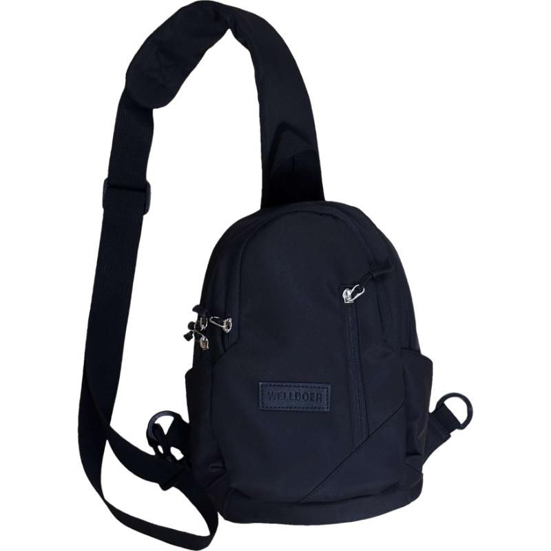 Small fresh student breast bag spring new sweet shoulder bag simple multi-layer versatile casual messenger bag women