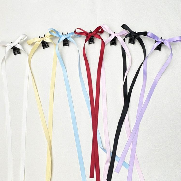 Bowknot Hairpin Ribbon Bow Hair Clip Cool Barrettes Decoration for Women Girls
