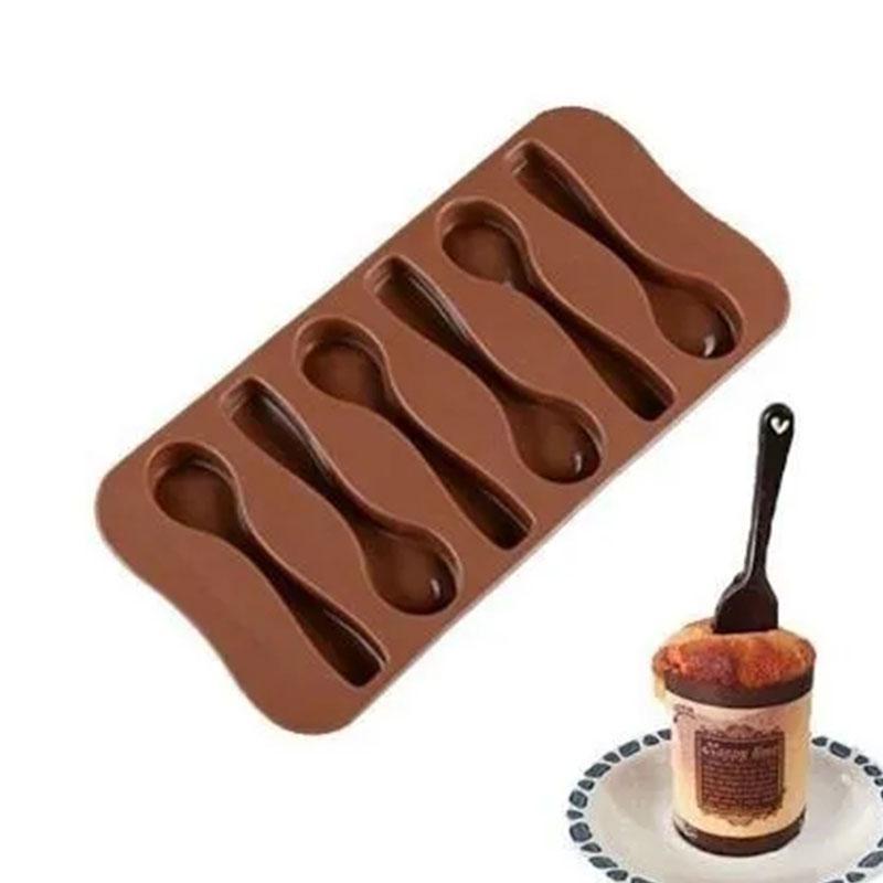 1 Pcs Mold Silicone Baking Cake Decorating Cake Chocolate  Mold DIY Six Spoons Mould