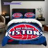 Detroit Pistons Basketball Spirit Three-piece set(1 * duvet cover + 2 * pillowcase, without core) Soft and comfortable Bedding set