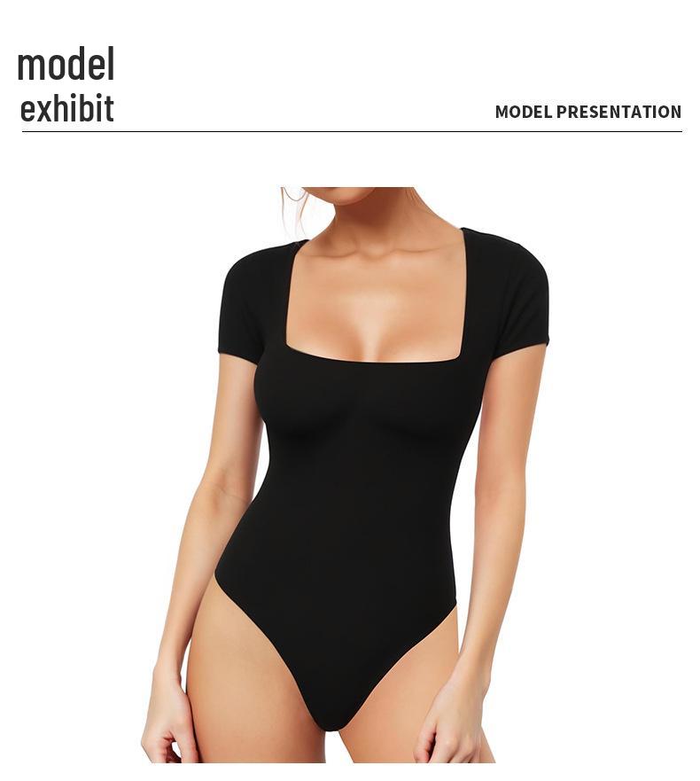 Seamless Quick-Dry Triangle Bodysuit: High-Elastic, Tight Fit, Perfect for Yoga & Fitness.