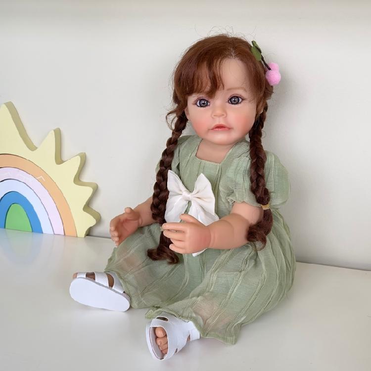 Reborns Baby Doll 22 Inch Toddler Girl Look Real with Accessories Birthday Gift