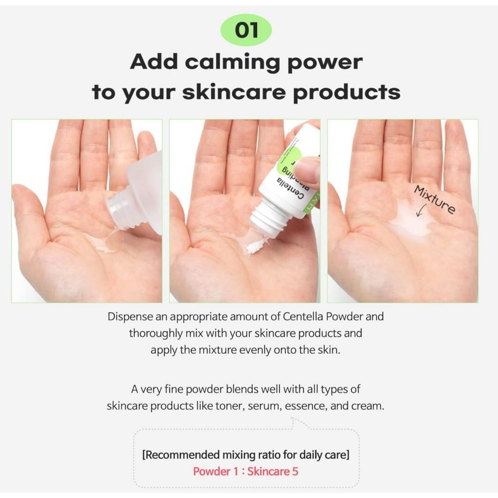 TIAM Centella Blending Powder, 10g | CICA Powder, Sebum Control, reduce acne marks, Asiaticoside, Madecassic Acid, Asiatic Acid