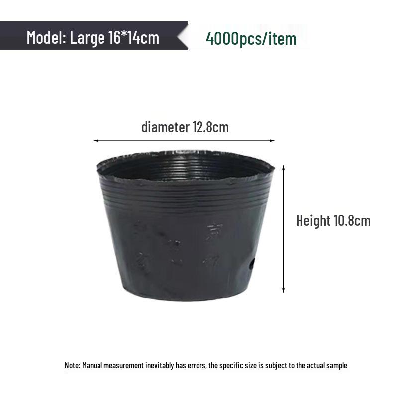 Nutrient Seedling Tray: Disposable Black Plastic Cup for Gardening and Planting Flowers or Vegetables