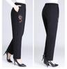 Women's Warm Winter Pants - Middle-Aged & Elderly, Thick Velvet & Lamb's Wool, Loose Fit, Cotton, Grandma Style