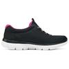 Skechers Scarpe Casual Basse Ammortizzanti Traspiranti Versatili Comode Donna sneaker Nero Rosso 12980-BKHP
