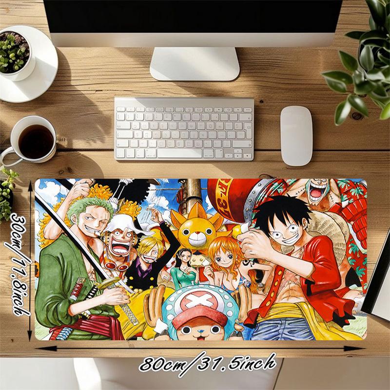 One Piece Xl Gaming Mouse Pad Nonslip Rubber Base Stitched Edge Waterproof Desk Mat For Pc Laptop Gamer Office Computer Accessories C929960