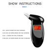 Breathalyzer Alcohol Detection Device Tester Professional Dispaly Liquid Breath Alcoholometer Digital Detector Lcd Police Alcool