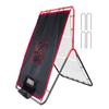 VEVOR Baseball And Softball Rebounder Net, 3.5 x 4.5 ft 2-in-1 Switch Hitter Pitch Trainer, PitchBack Baseball Pitching Return Trainer Nest
