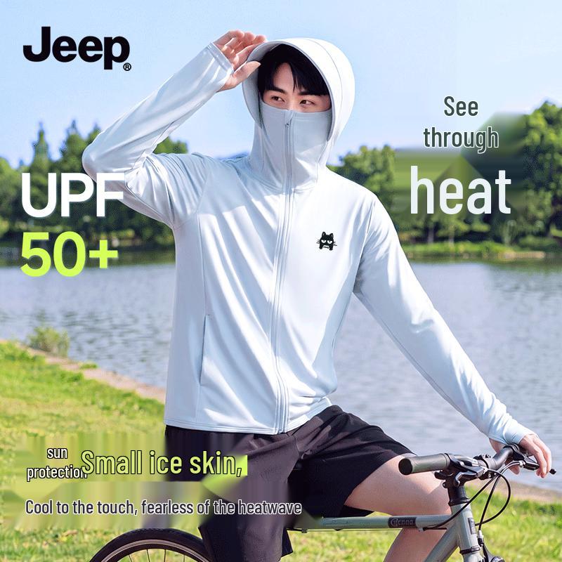 JEEP Men's Ice Silk 3-in-1 UV Protection Cooling Jacket