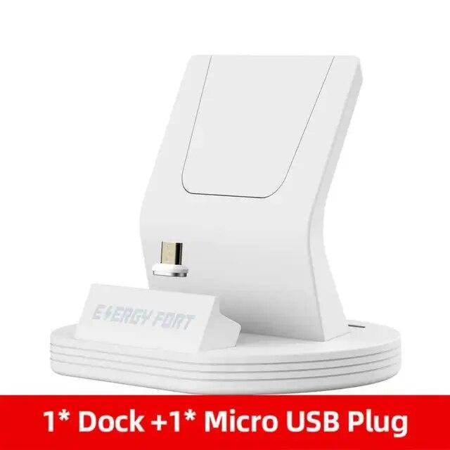 

Sikai 5A Type-C Micro USB IOS Зарядная док-станция Настольная магнитная подставка для зарядного устройства для IPhone12 Pro/11 Xiaomi Mi 11 Huawei P40/P30
