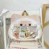 Zipper Bag Kawaii Biscuit Cat Itabag Idol Merchandise Storage Cotton Doll Bag Transparent Pocket Badge Storage Bag Wallet