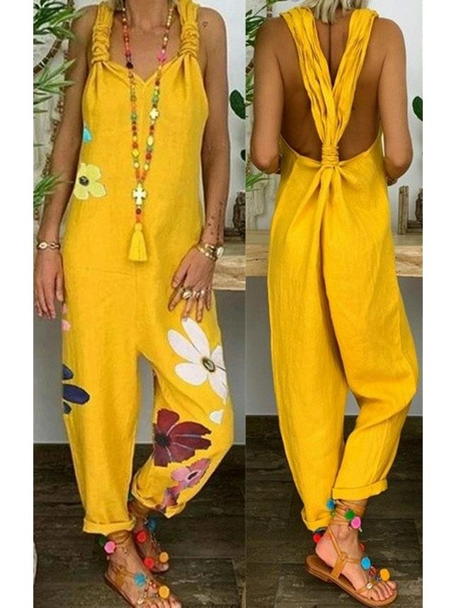 Salopetă largă casual de in plus size (2021)