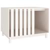 VidaXL Dog Niche White 100x70x72 Cm Solid Pine Wood 822492