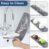 Extended Faucet Splash Guard Silicone Sink Protectors Mat Easy To Stall Sink Draining Pad  Hotel