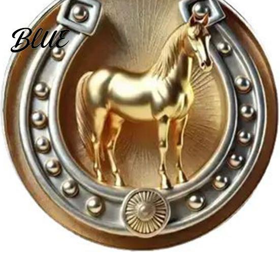 Horseshoe Pendant Retro Horse Keychain And with Keyring Inside