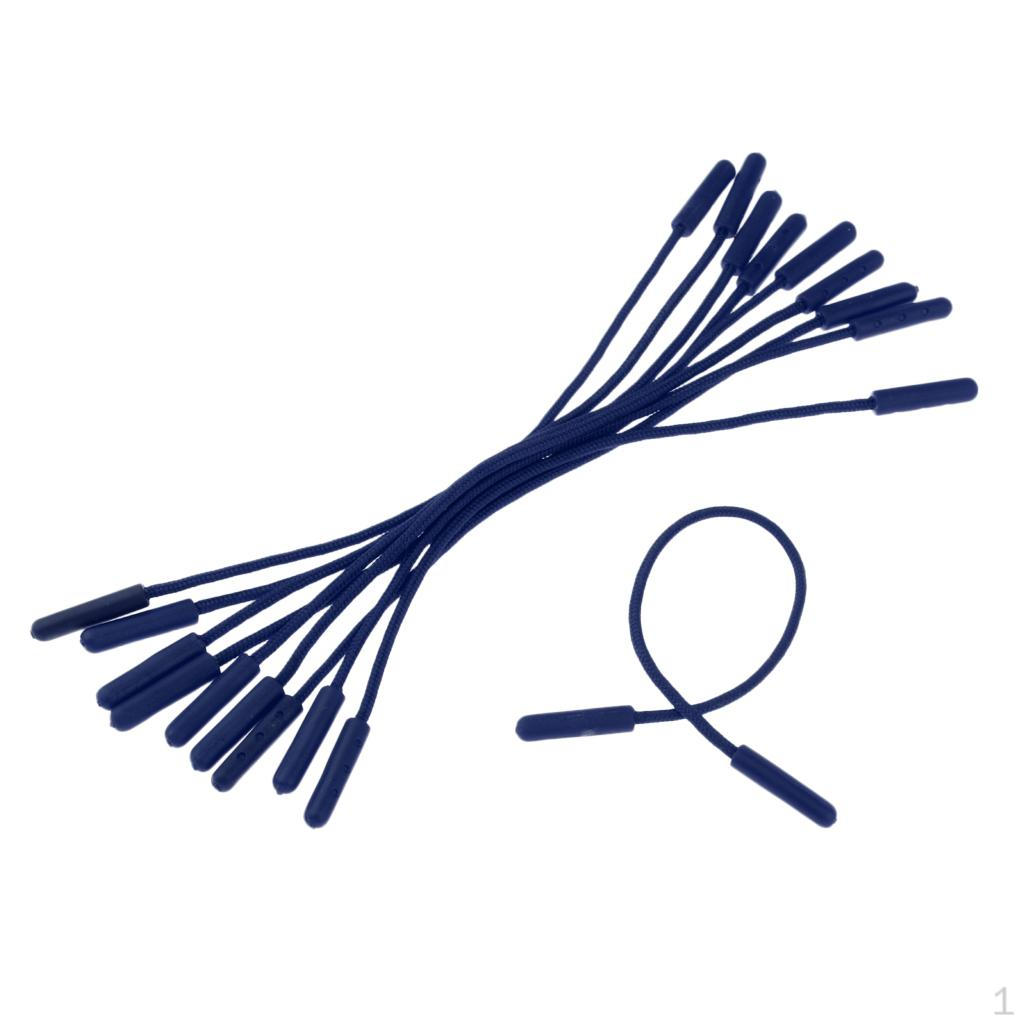 10 Pieces Zip Puller Zipper Pull Nylon Cord Fastener Replacement Slider Jacket Backpack