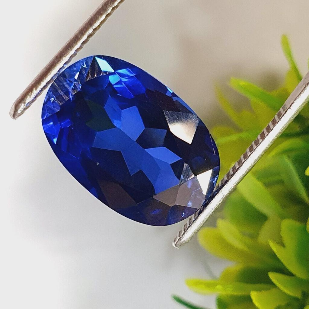 13.00 Cts Loose Gemstone Natural Blue Sapphire Certified Oval Shape G543