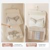 Space-Saving Hanging Clothes Organizer Zippered Mesh Underwear Storage Bag Rotating Hook Foldable Closet Socks Dispenser
