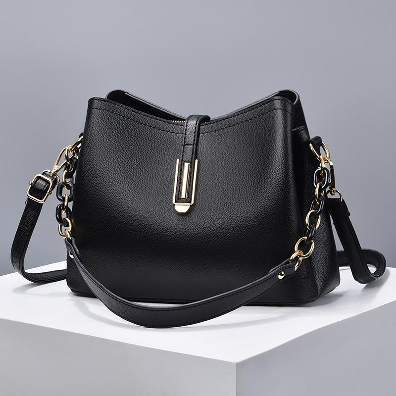 

New Minimalist Shell Bag, Fashionable and Casual Single Shoulder Crossbody Bag чёрный