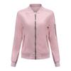 Womens Casual Lightweight Padded Jacket Winter Stand Collar Zip Front Solid Color Streetwear