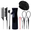 10pcs Hairdressing Tool Set, Hair Brush, Hair Drawing Needle, Nightcap, Spray Bottle Removal Tool, Special for Real Hair Wigs