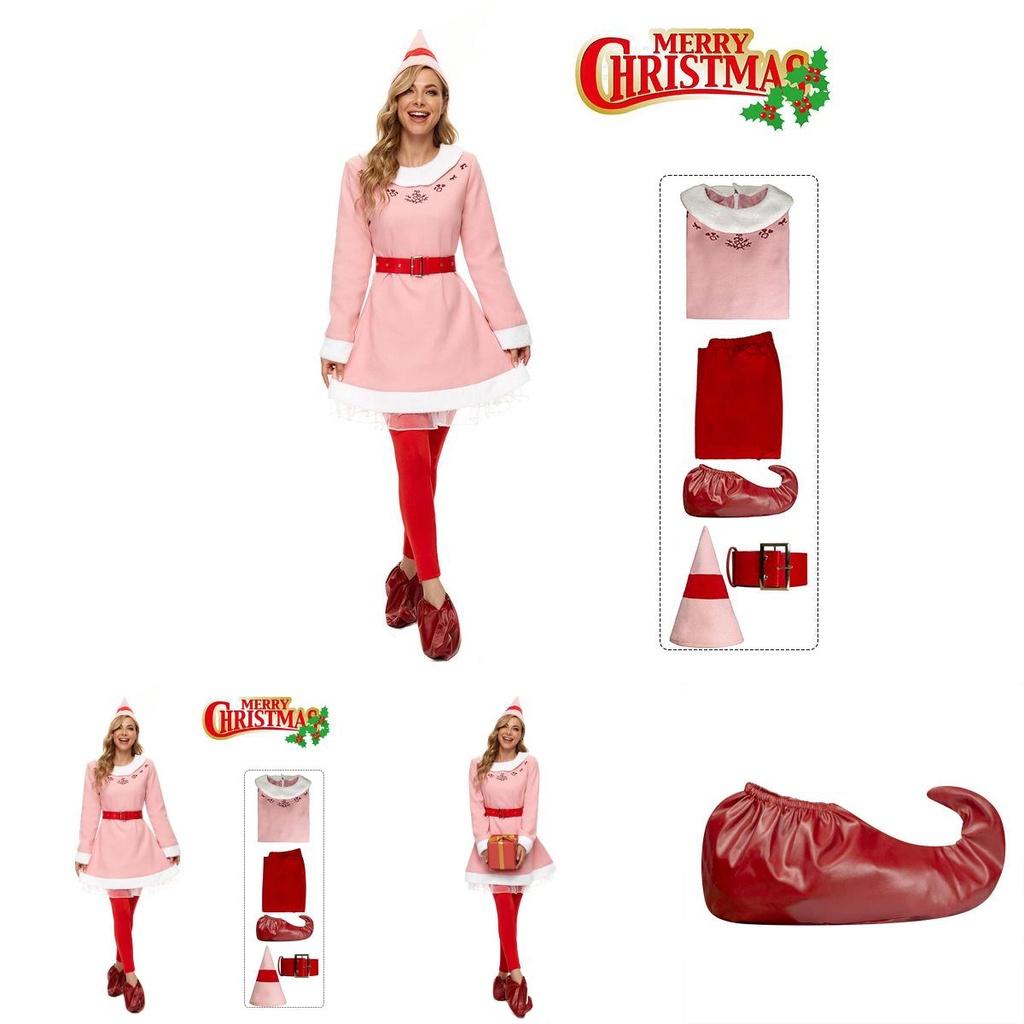 Buddy's Musical Christmas Elf Cosplay Costume For Adults Kids