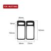 2Pcs Car Carbon Fiber Interior Door Handle Bowl Trim Cover For Ford Mustang