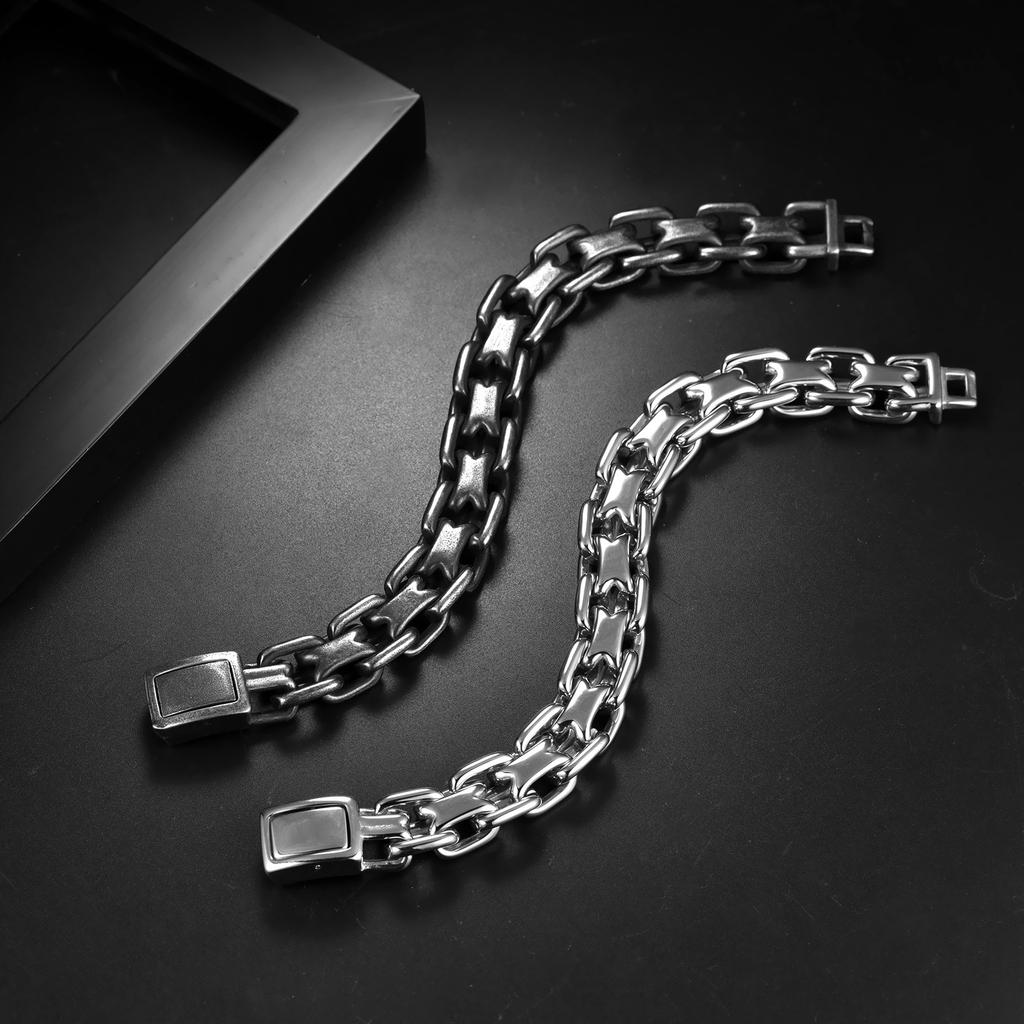 Cuban Bracelet Personalized Trendy Men's Chain Titanium Steel Bracelet New Retro Stainless Steel Bracelet Men