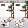 1pcs/lot Universal Fixed Swivel Casters for Table Chair Sofa With/Without Brake Heavy Duty Furniture Castor Silent Trolley Wheel