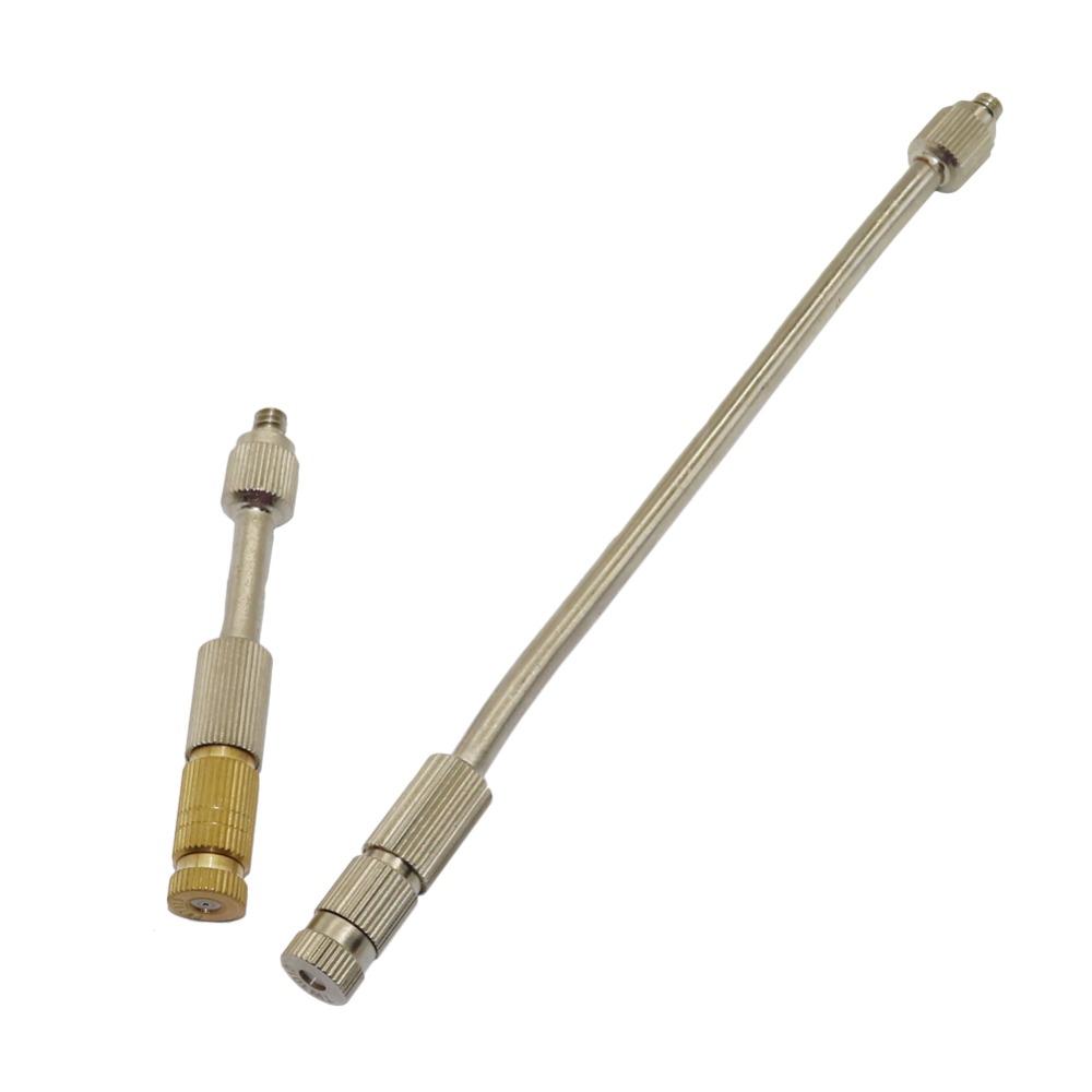 Atomizing Nozzle Connector 5/10/14.5/19cm Flexible Extension Bar with Thread Agriculture Mist Cooling System Holder 10 Pcs