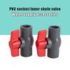 20~50mm Grauer PVC-Rohrgewindeverbinder Direkter Winkelstück T-Stück Bewässerungsverbinder Wasserversorgungsrohradapter Aquarium-Tank-Verbinder Kugelhahn