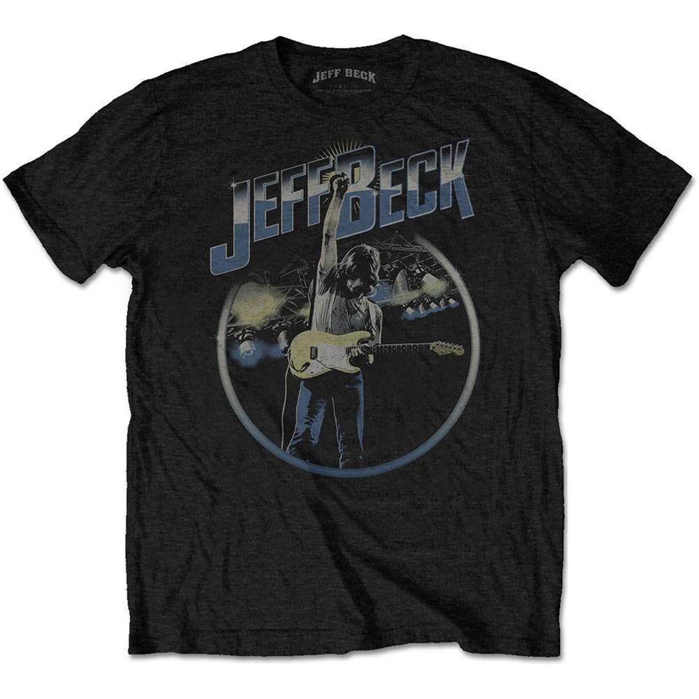 Men s Jeff Beck Circle Stage Slim Fit T-shirt XX-Large Black S